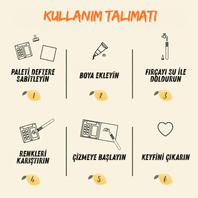 Cep Paleti – Taşınabilir Sulu Boya Seti